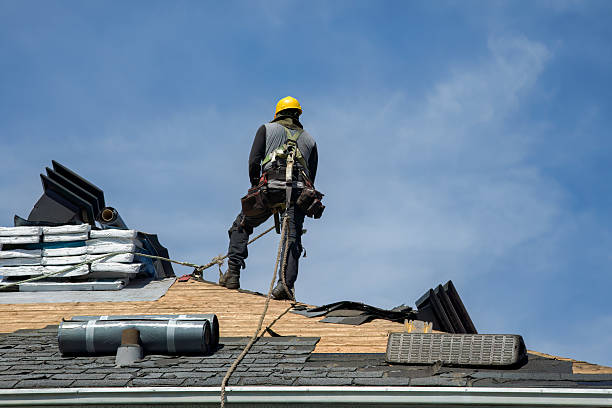 Professional Metal Roofing technician working in Leonard, MI